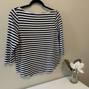 Black and white stripped top